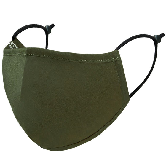 4 Layer Cotton Face Cover Dust Masks Style Standard Olive | Style Standard