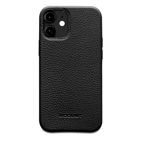 Leather iPhone 12 Mini Case Mobile Phone Cases Woolnut Black | Style Standard