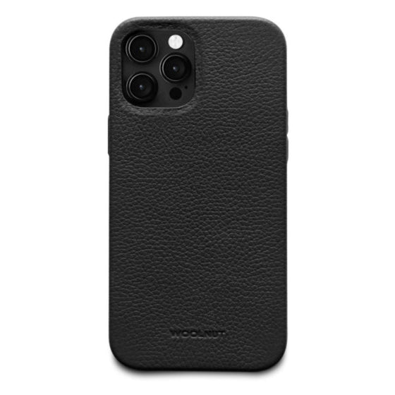 Leather iPhone 12 Pro Max Case Mobile Phone Cases Woolnut Black | Style Standard