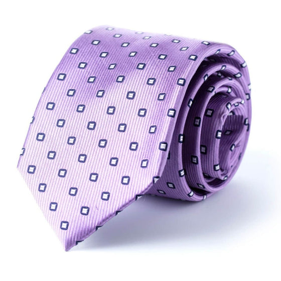 Purple Geometric Tie Formal Style Standard | Style Standard