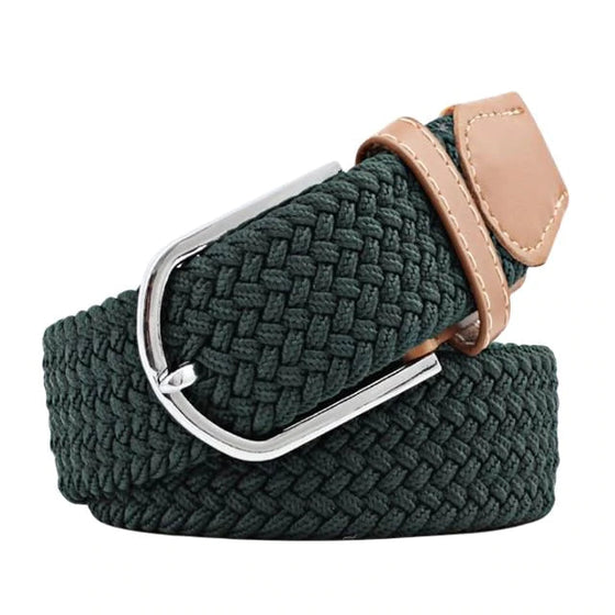Webbed Belt (Solid Colors) Belts Style Standard Forest Green 110cm | Style Standard