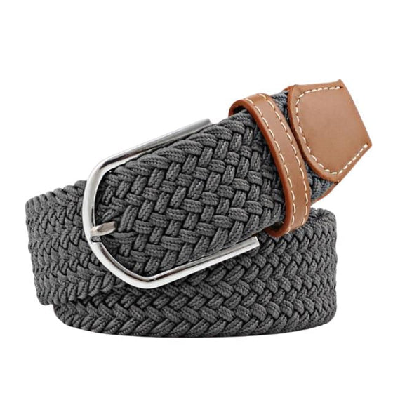 Webbed Belt (Solid Colors) Belts Style Standard Grey 120cm | Style Standard