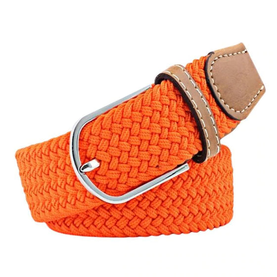 Webbed Belt (Solid Colors) Belts Style Standard Orange 110cm | Style Standard