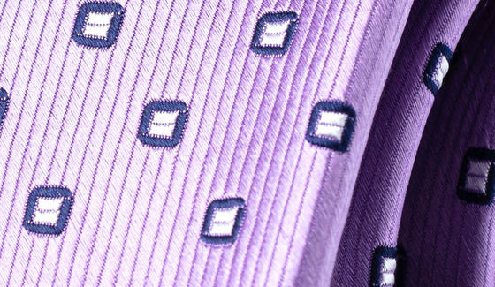 Purple Geometric Tie Formal Style Standard | Style Standard