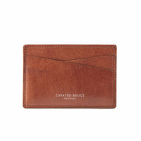 Cognac Brown Leather Cardholder Lifestyle Curated Basics | Style Standard
