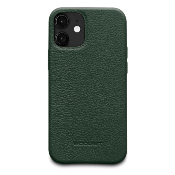 Leather iPhone 12 Mini Case Mobile Phone Cases Woolnut Green | Style Standard