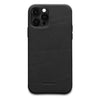 Leather iPhone 12 & 12 Pro Case Mobile Phone Cases Woolnut Black | Style Standard