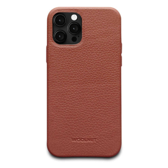 Leather iPhone 12 & 12 Pro Case Mobile Phone Cases Woolnut Cognac | Style Standard